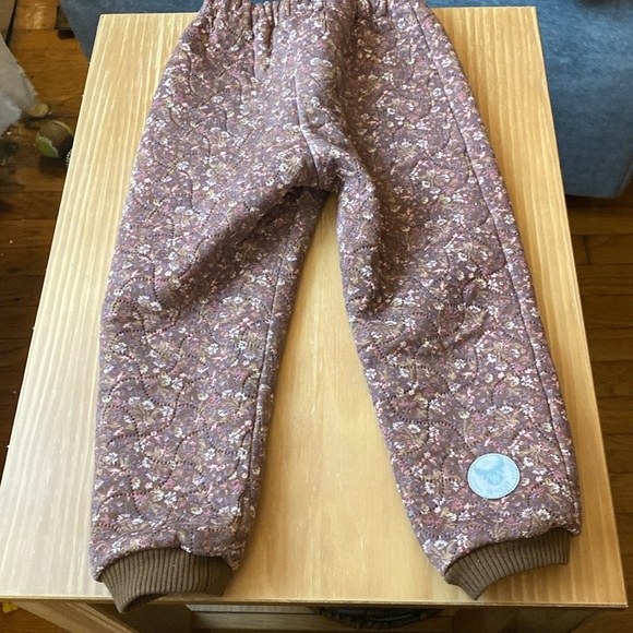 Wheat Alex Thermal Pants in Floral Brown * Tear on leg - Picture 1 of 11